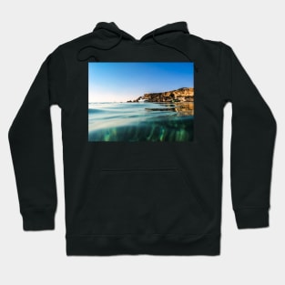 Boat Floats On Crystal Clear Water Hoodie